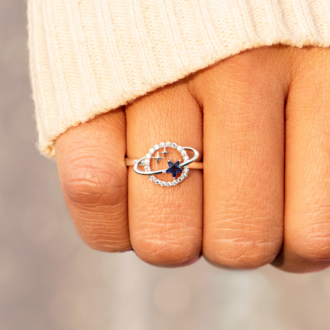 Emotional Support Special Star Planet & Stars Ring