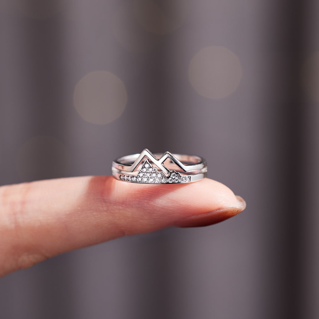 Keep Climbing Mountain Ring