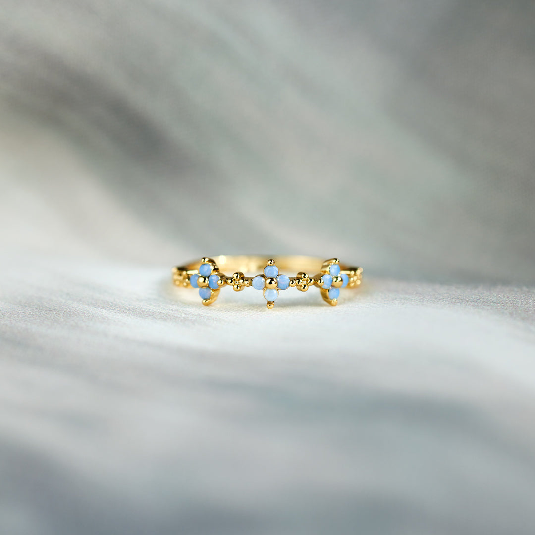 God Has A Beautiful Plan For You Triple Flower Ring