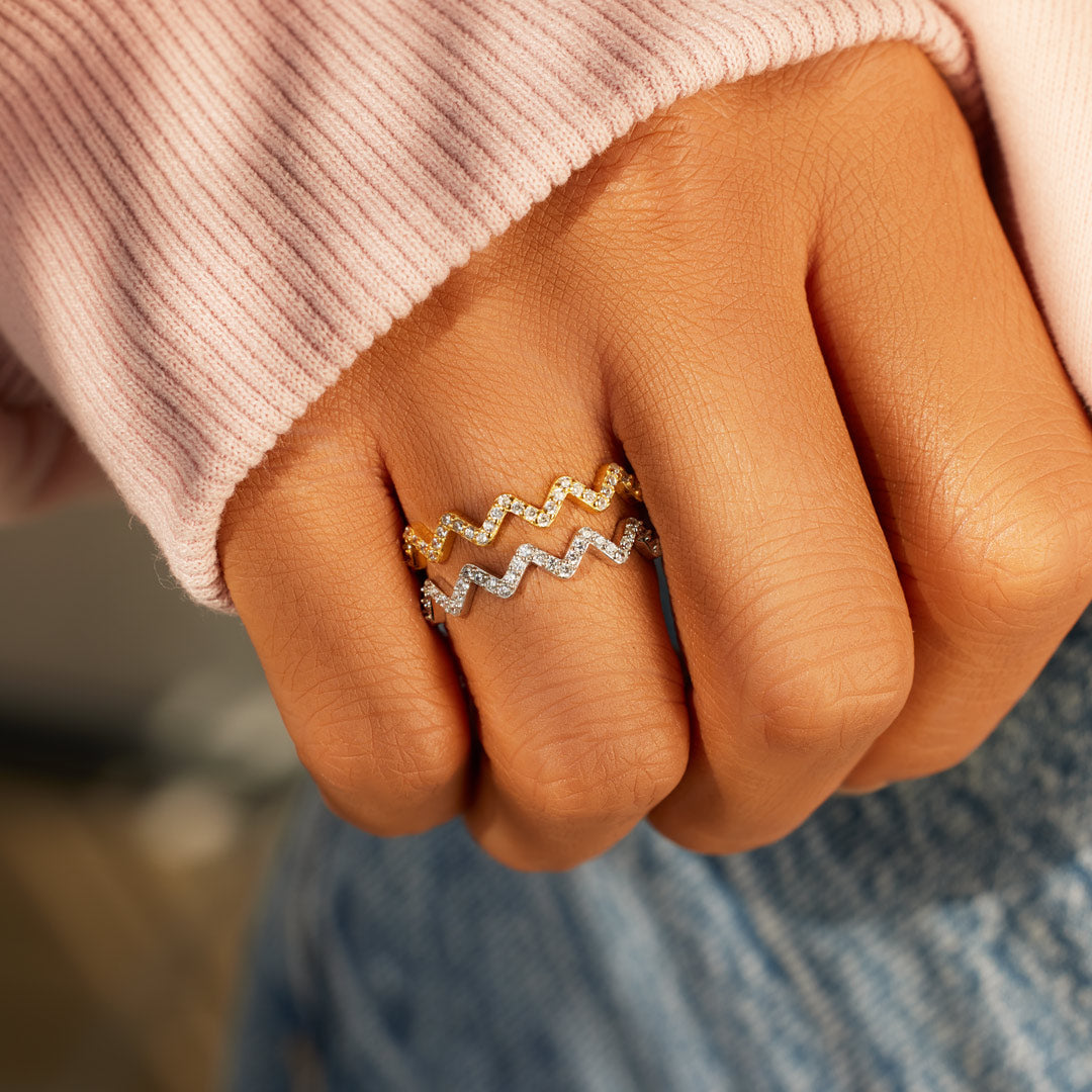 Mother & Daughter Brave Through Highs And Lows Together Ring