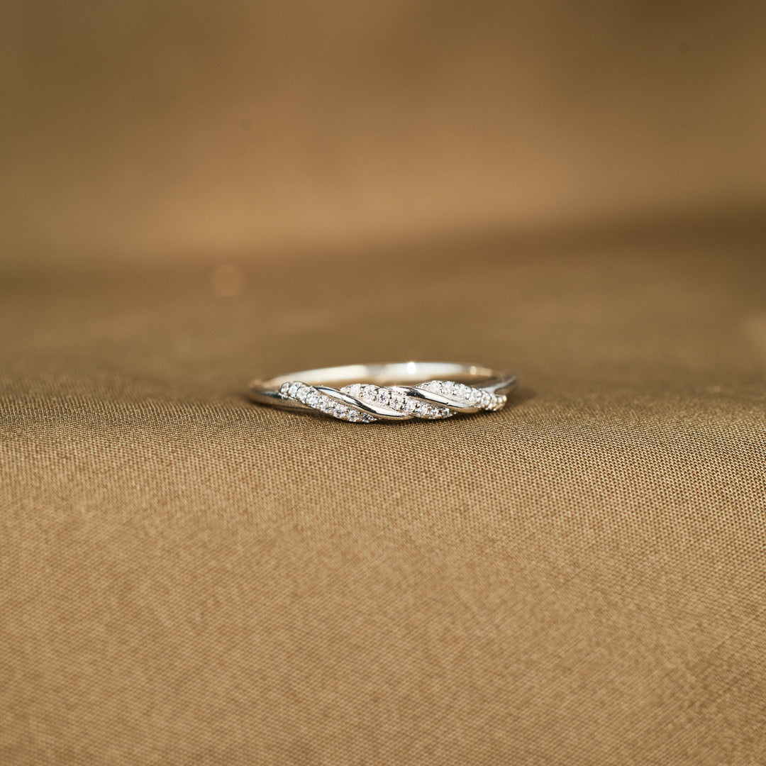 Through Every Twist And Turn Triple Spiral Ring