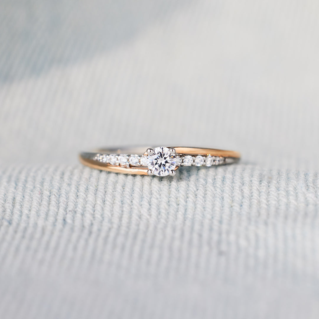 From Mom To Daughter Always With You Round-Cut Accent Ring