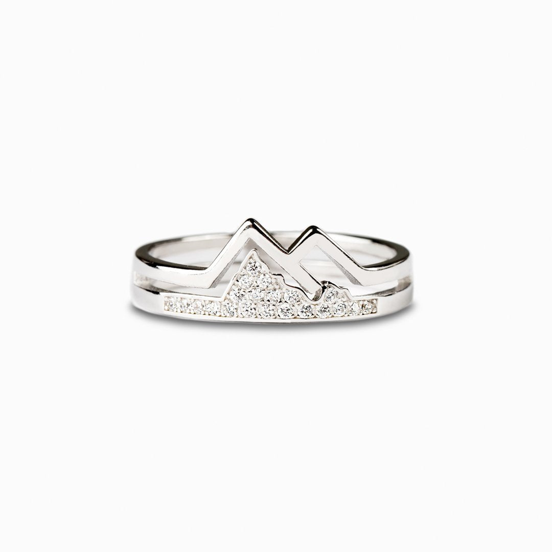 Keep Climbing Mountain Ring