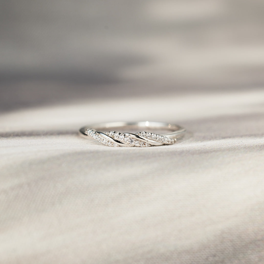 Through Every Twist And Turn Triple Spiral Ring