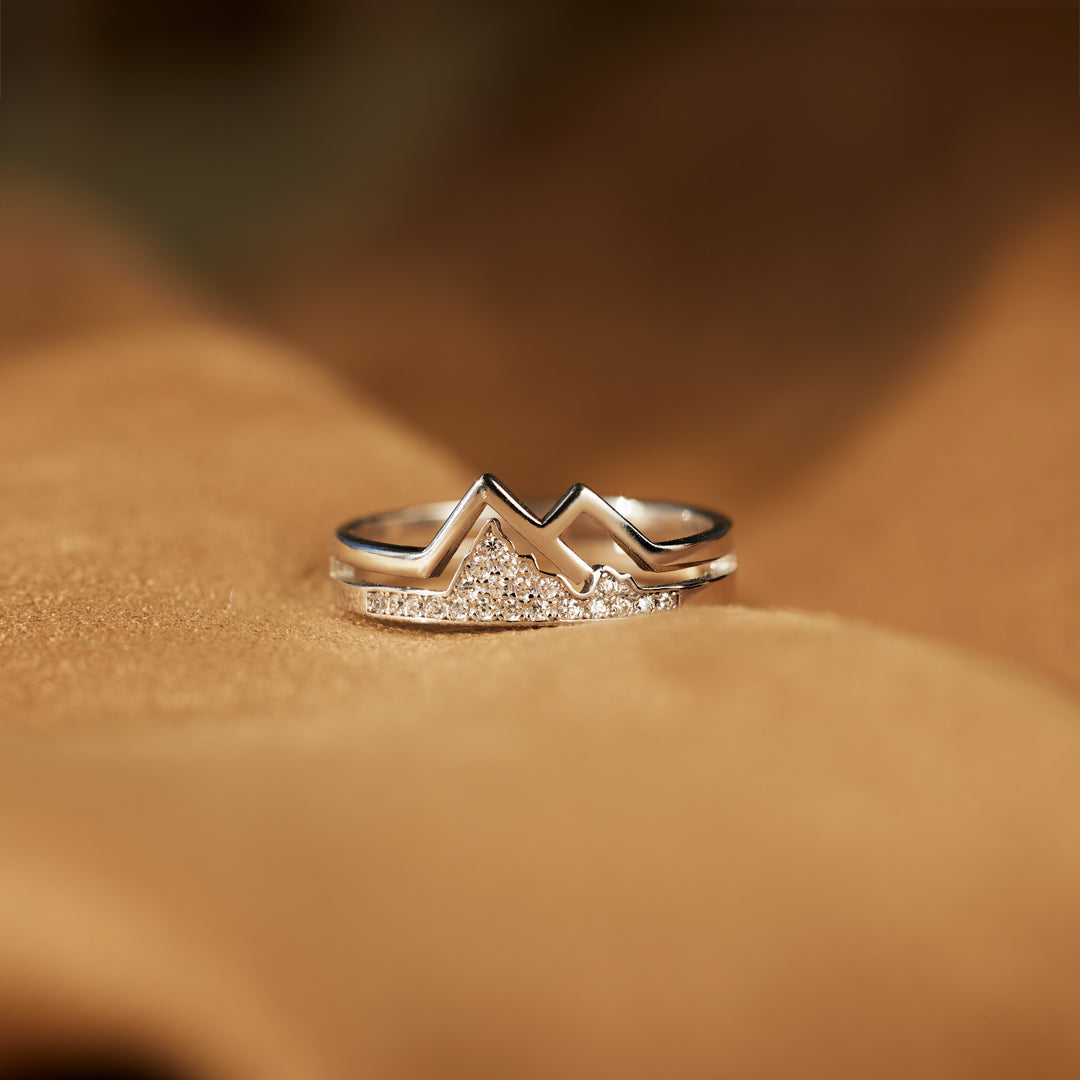 Keep Climbing Mountain Ring
