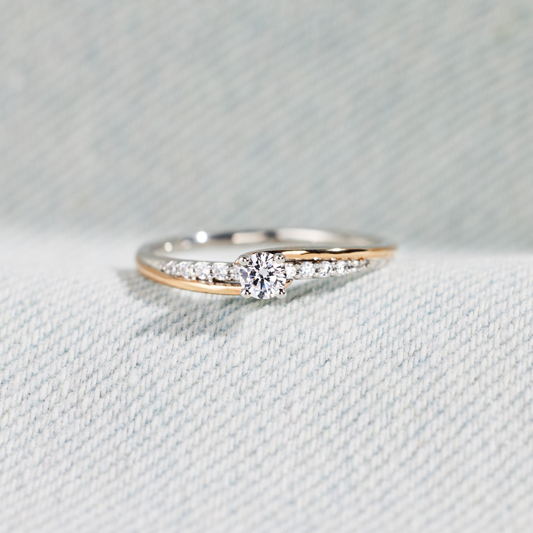From Mom To Daughter Always With You Round-Cut Accent Ring