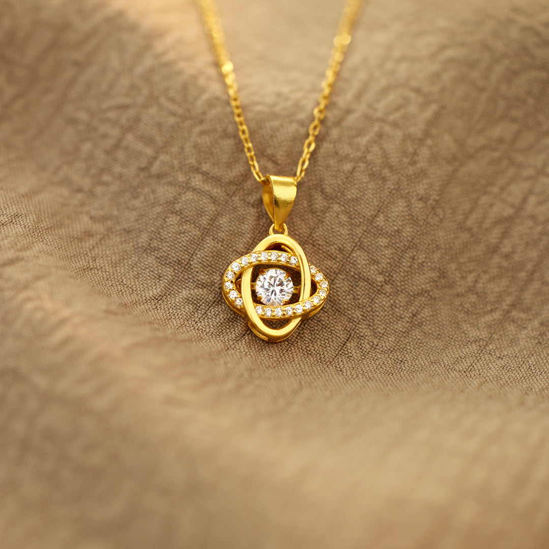 Our Love Ties Us In A Knot Eternity Knot Necklace