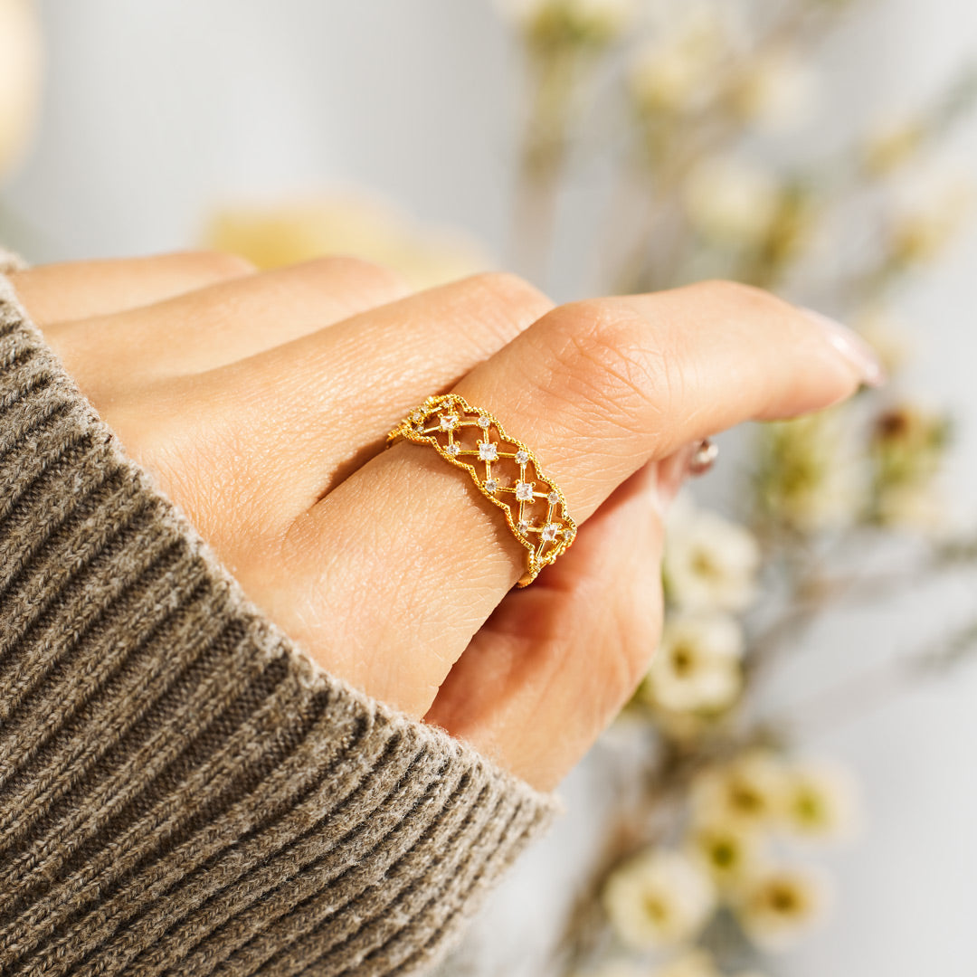 Our Bond Is My Safety Net Weave Rings