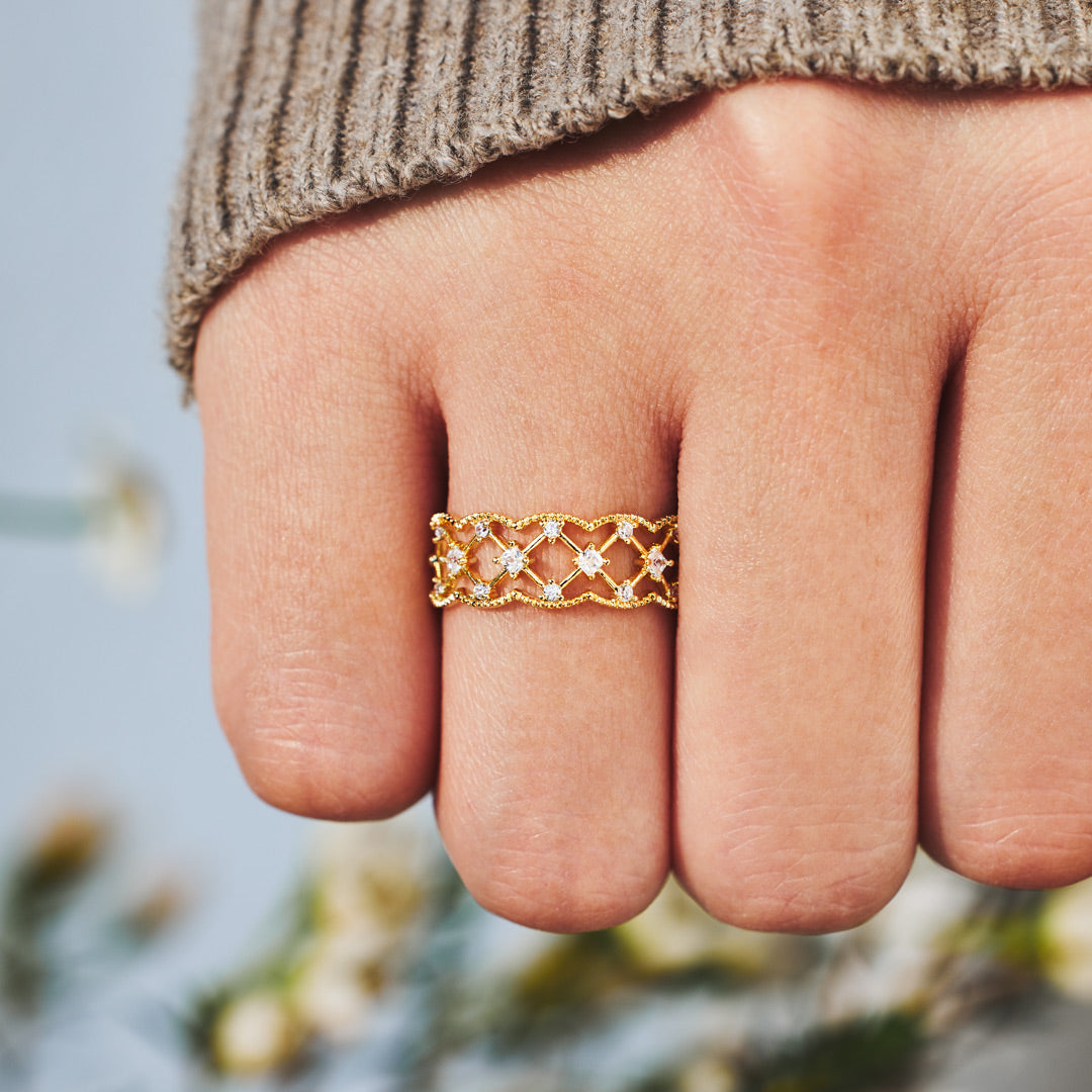 Our Bond Is My Safety Net Weave Rings