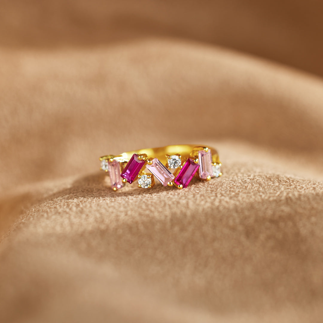 Pray Pink Band Ring