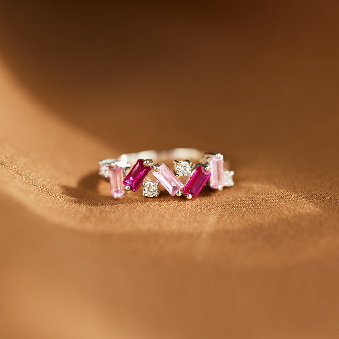Pray Pink Band Ring
