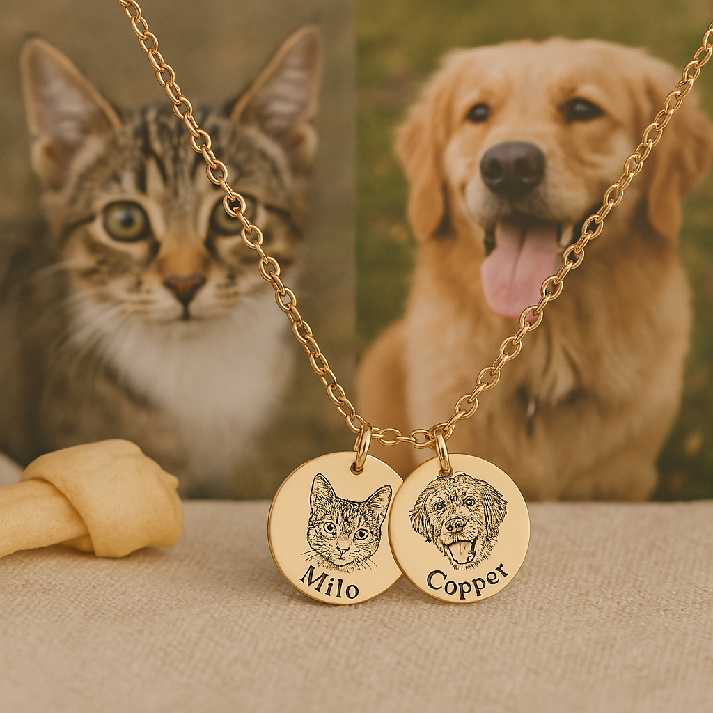 Personalized Pets Face Necklace