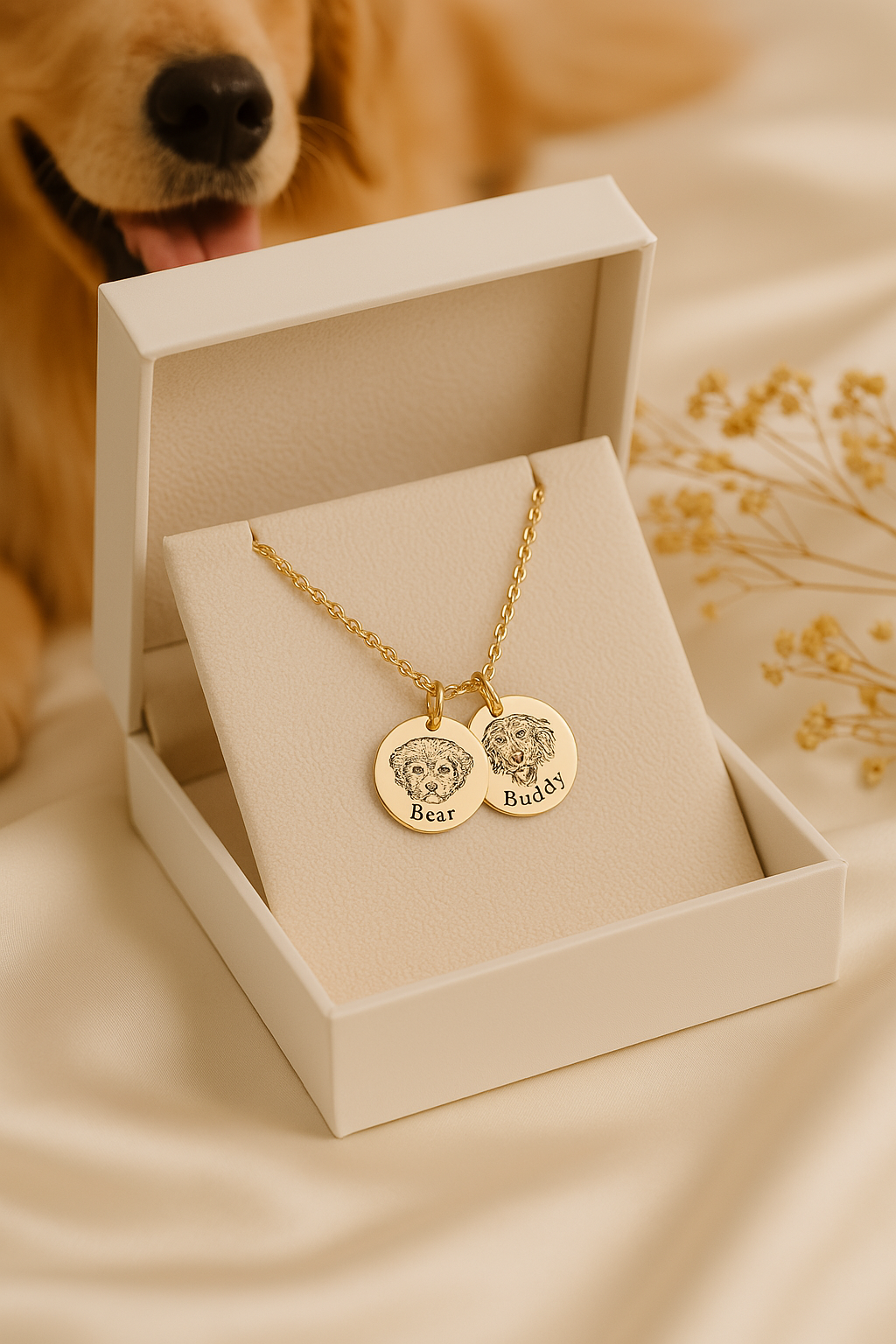 Personalized Pets Face Necklace