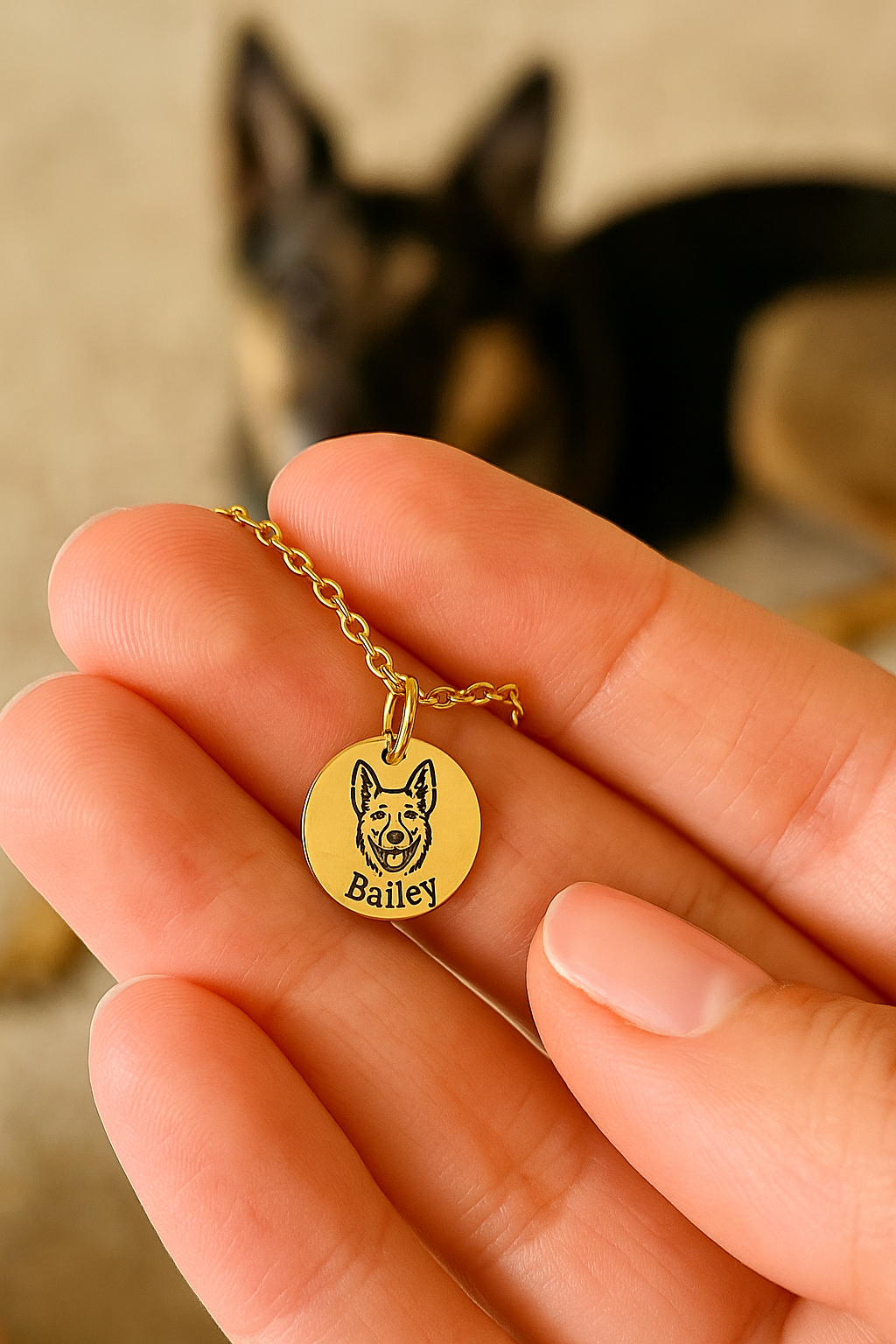 Personalized Pets Face Necklace