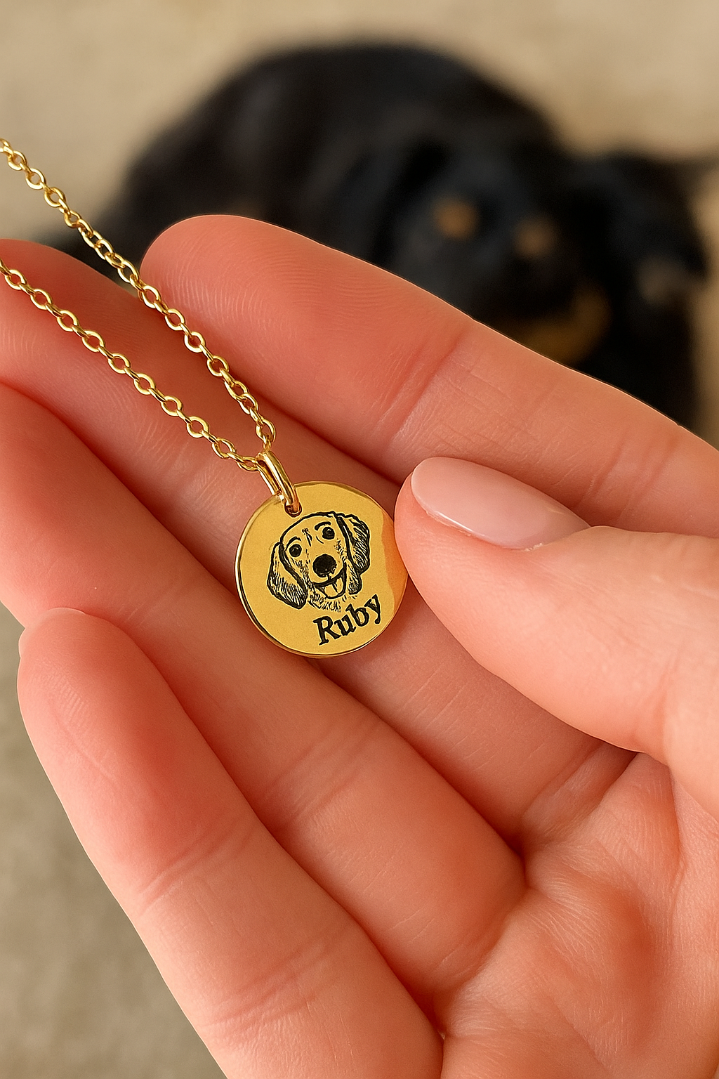 Personalized Pets Face Necklace