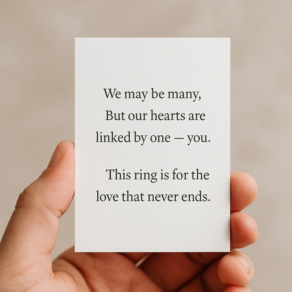 Nana & Mini Forever Linked Pavé Interlocking Ring
