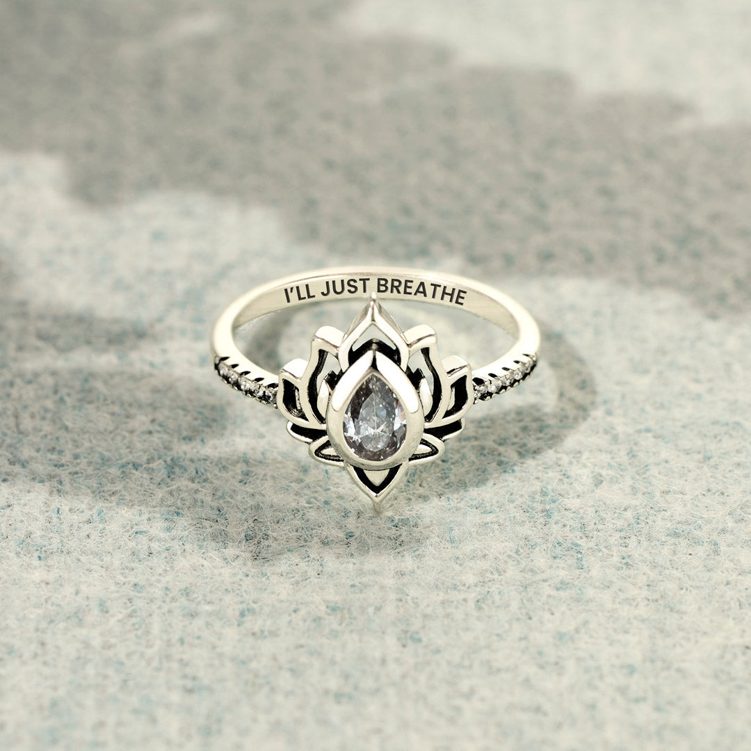 I Will Just Breathe Lotus Ring