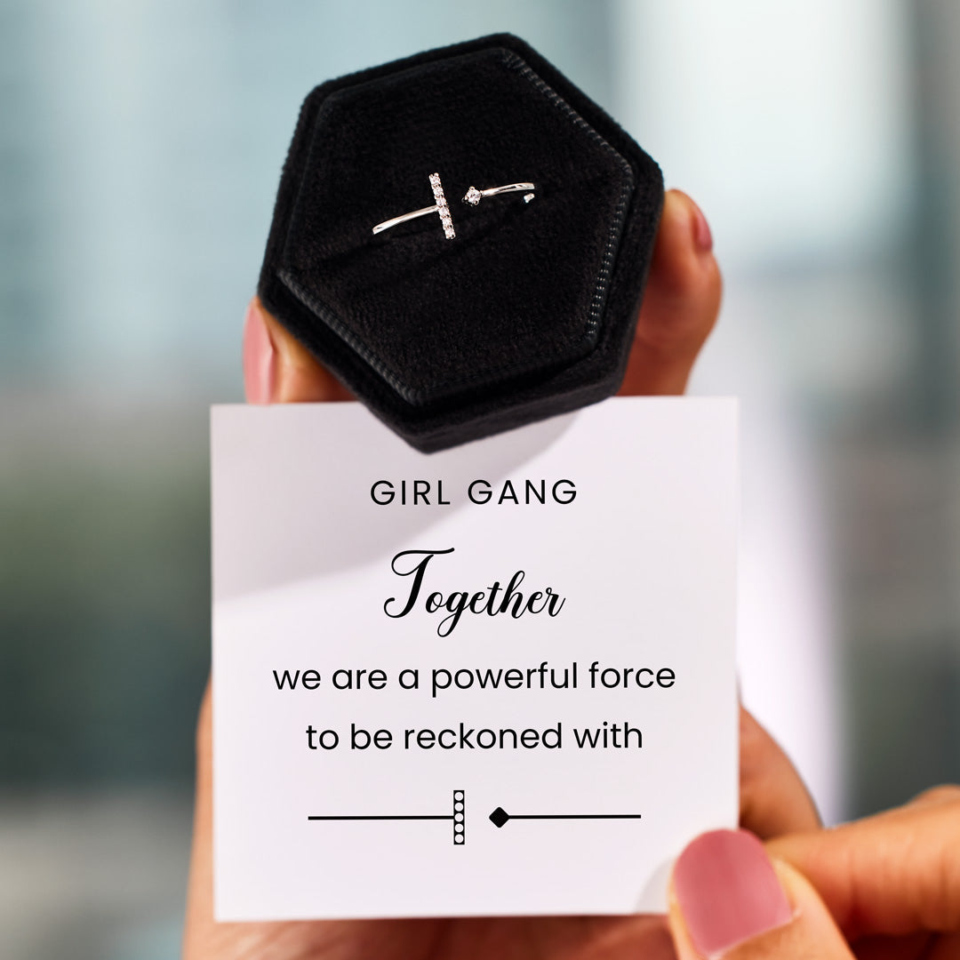 Girl Gang Minimalist T Shaped Ring