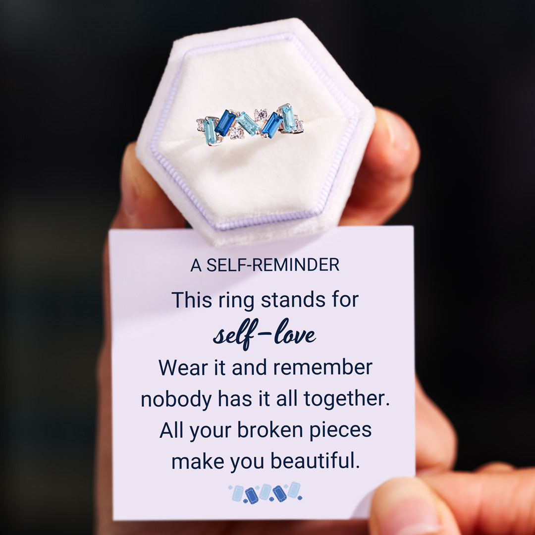 Nobody Has It All Together Blue Band Ring
