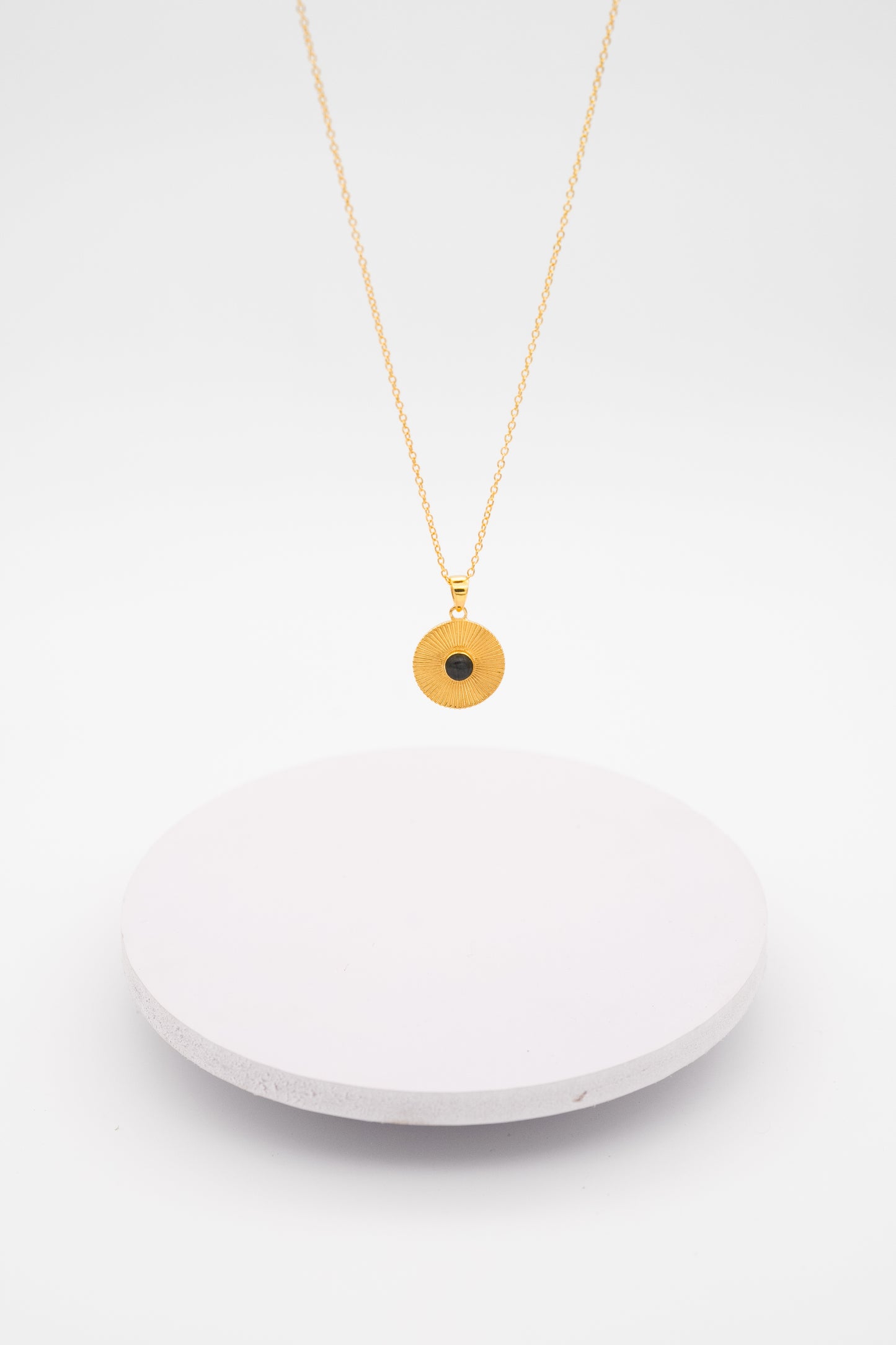 Love you to the Moon and Saturn necklace
