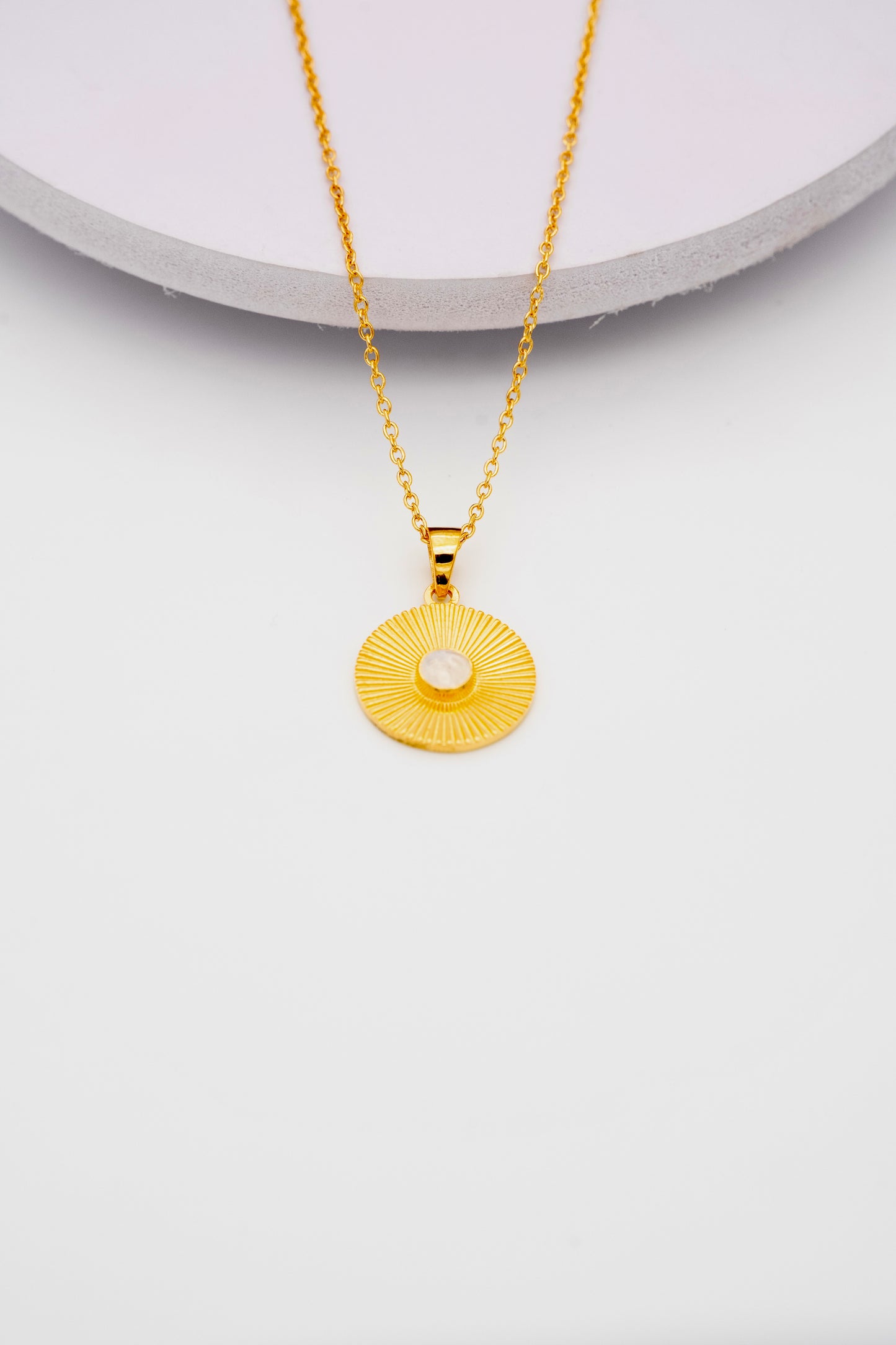 Love you to the Moon and Saturn necklace