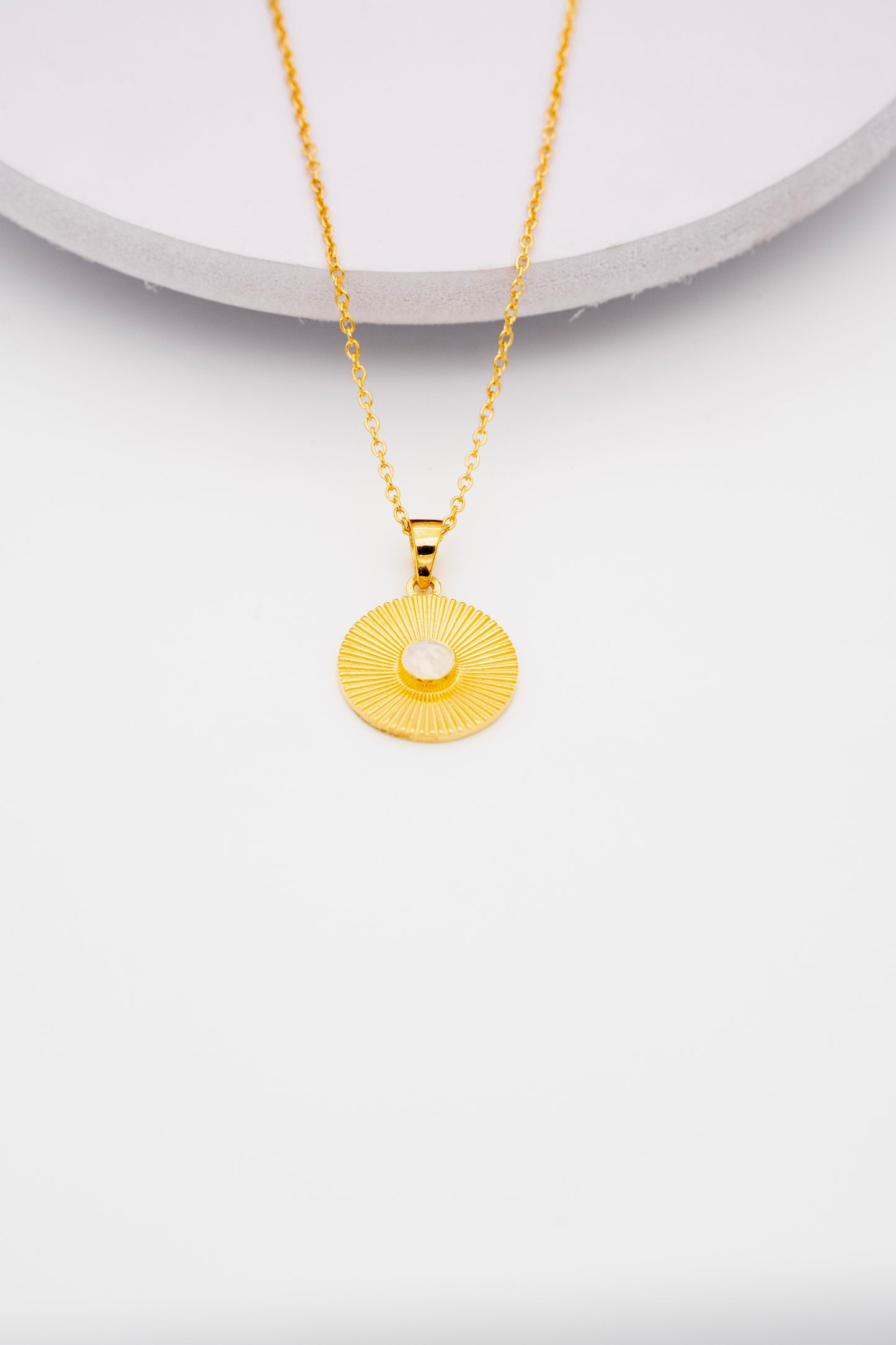 Love you to the Moon and Saturn necklace