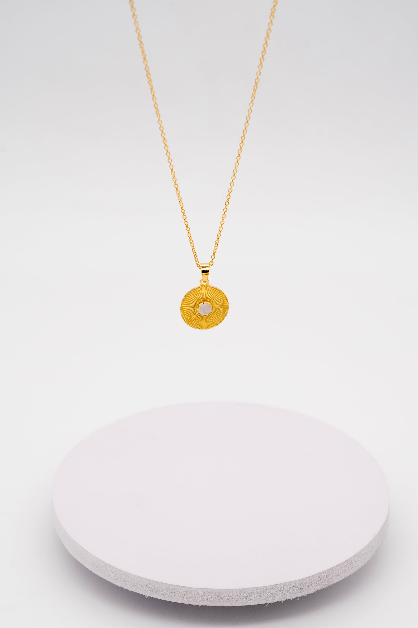 Love you to the Moon and Saturn necklace