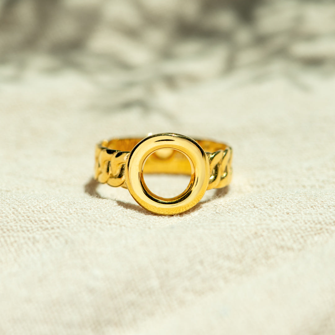 Friendship Circle Matching Cuban Chain Circle Ring