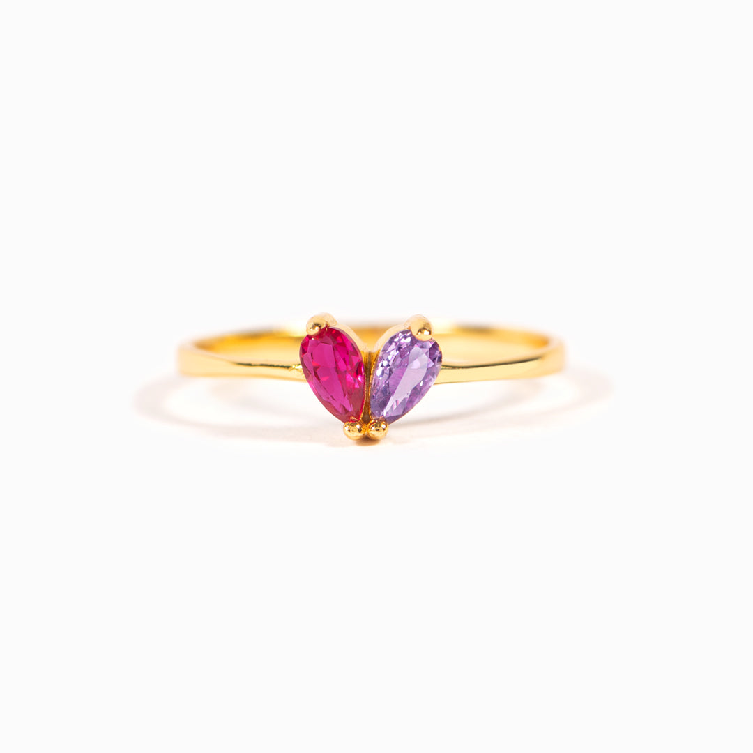 Mama's Valentine Personalised Heart Ring