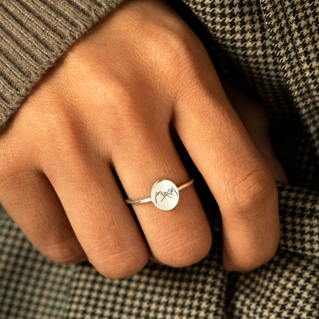 You're Not Alone Pinky Promise Ring