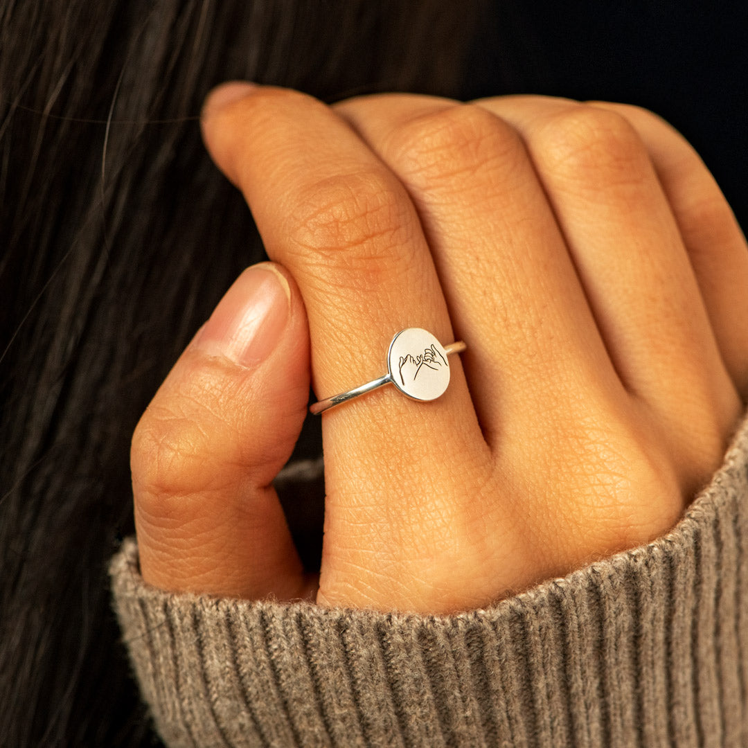 You're Not Alone Pinky Promise Ring