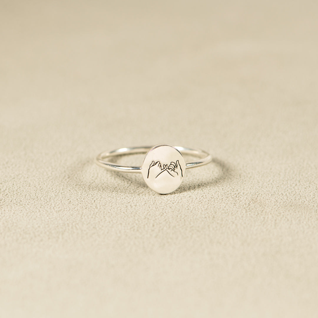 You're Not Alone Pinky Promise Ring