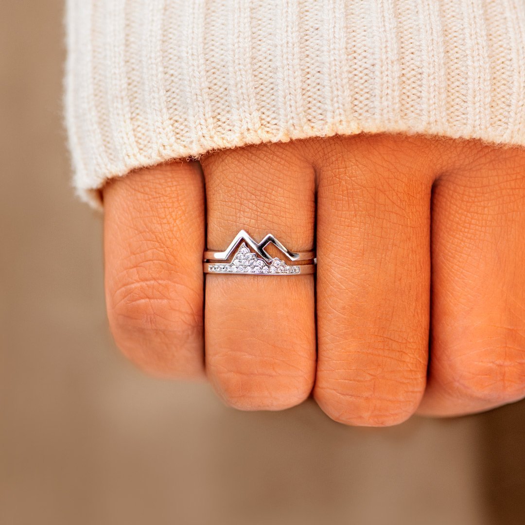Keep Climbing Mountain Ring