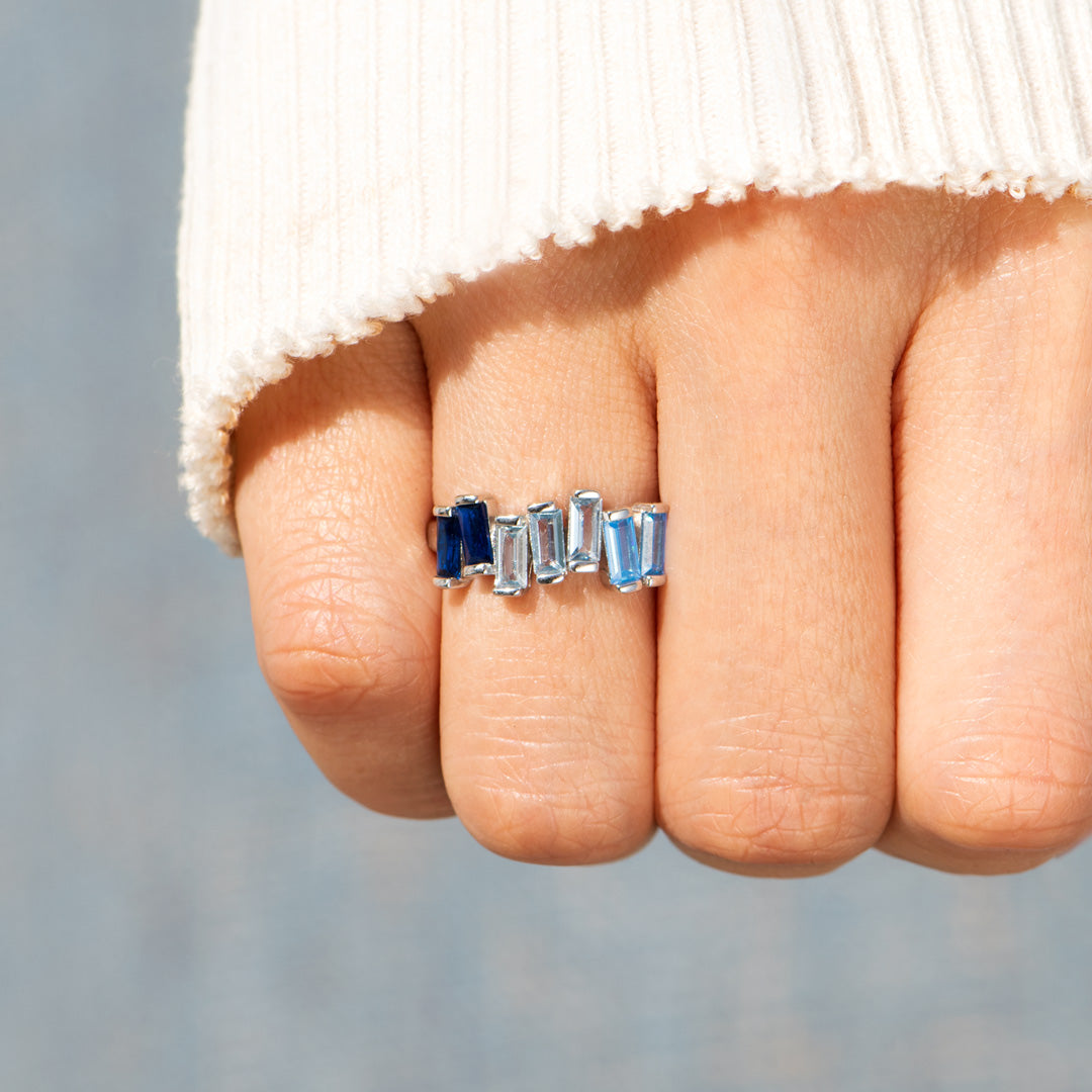 Beautifully Broken Baguette Ring