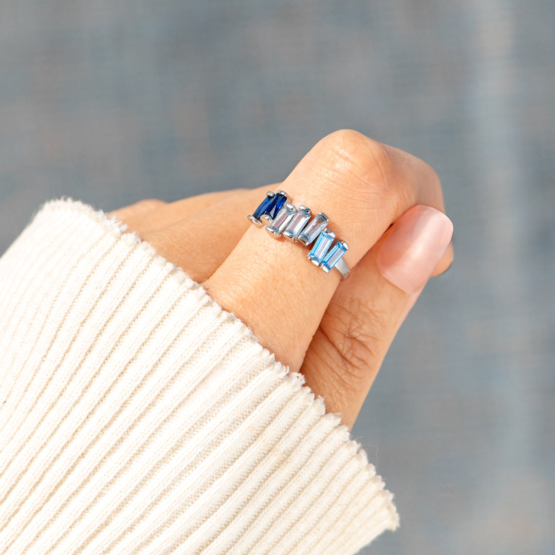 Beautifully Broken Baguette Ring