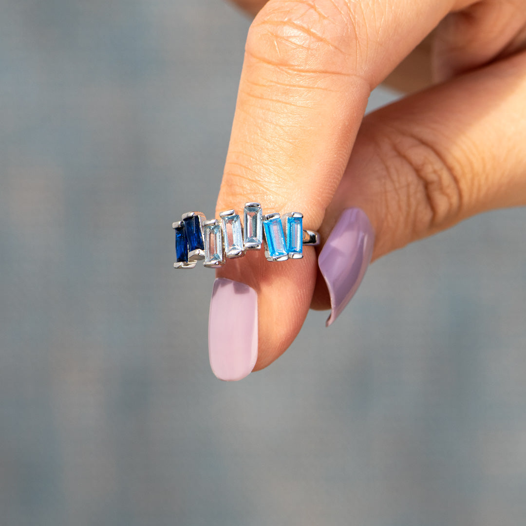 Beautifully Broken Baguette Ring