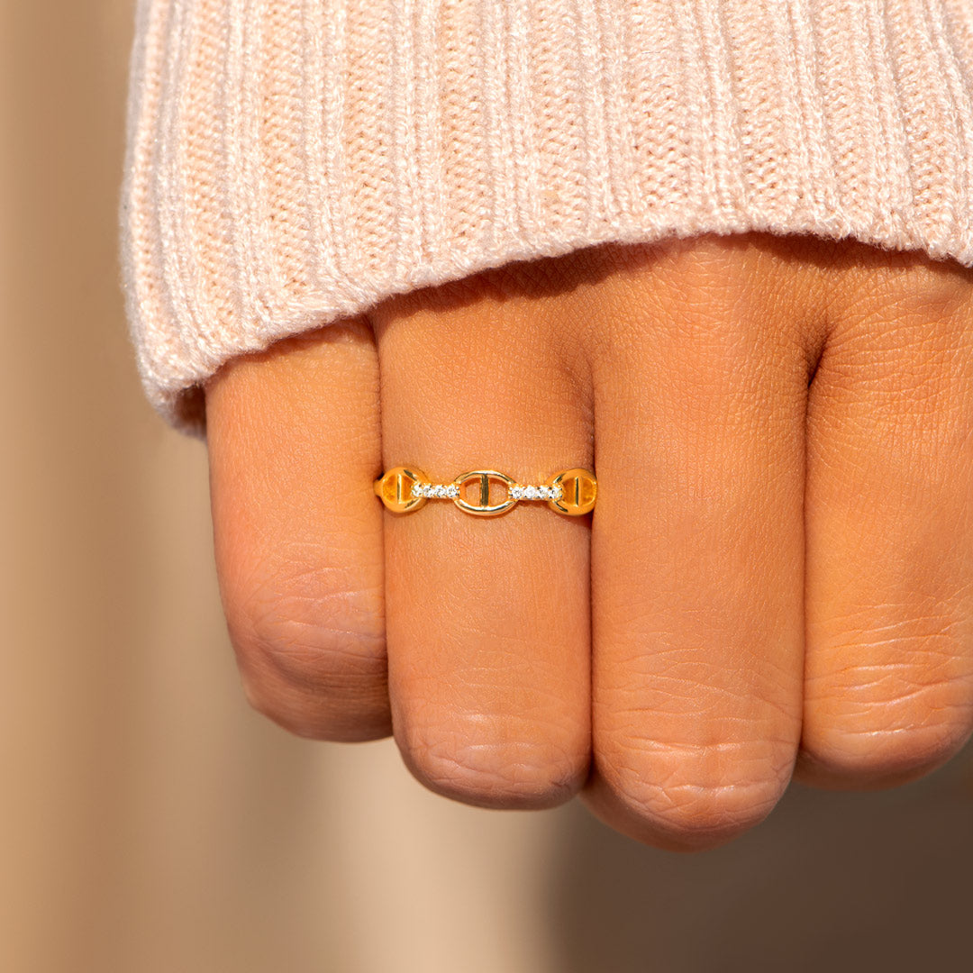 Forever Linked Together Chain Link Ring