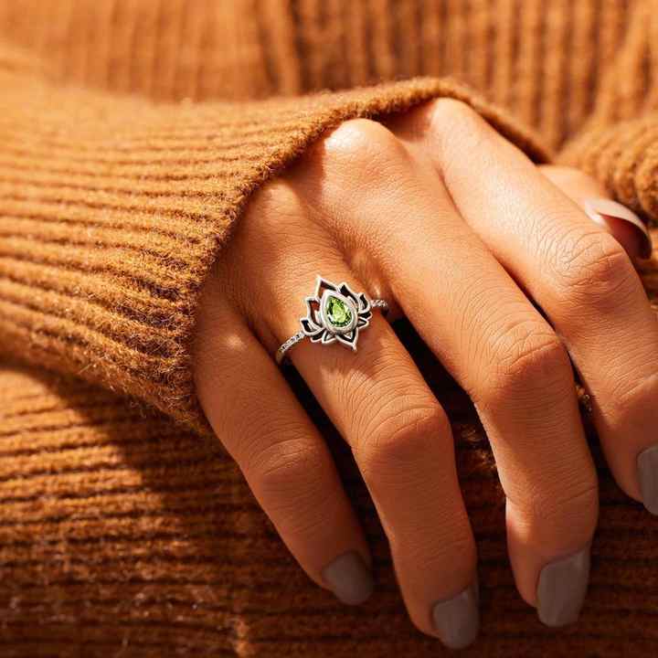 Mama's Lotus Personalised Ring