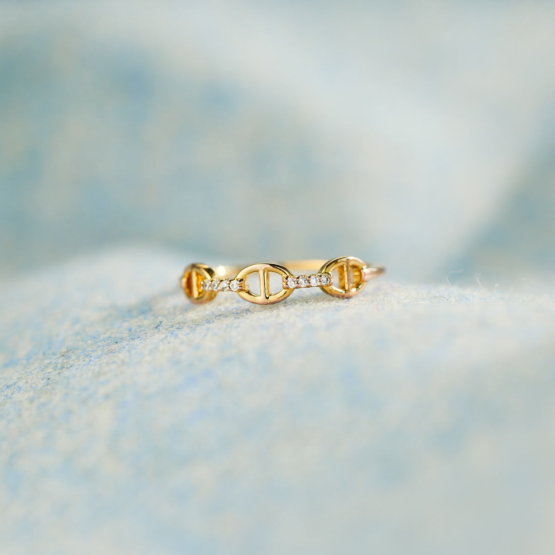 Forever Linked Together Chain Link Ring