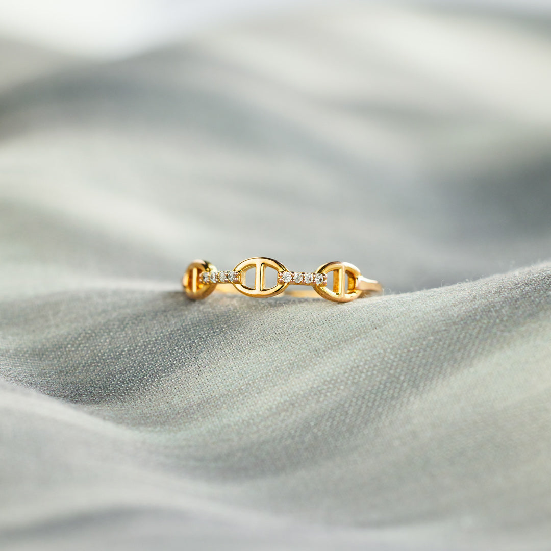 Forever Linked Together Chain Link Ring
