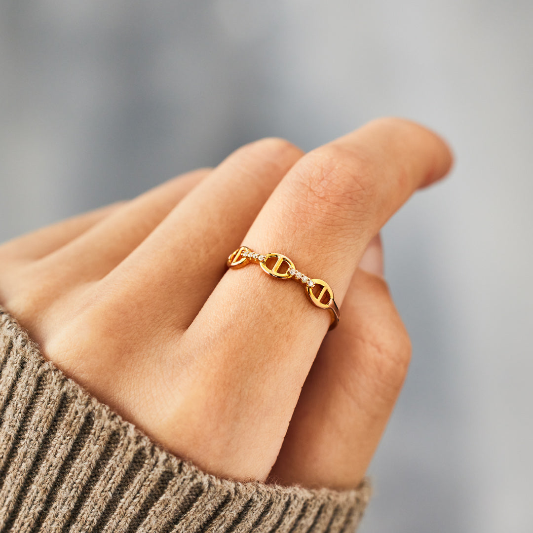 Forever Linked Together Chain Link Ring