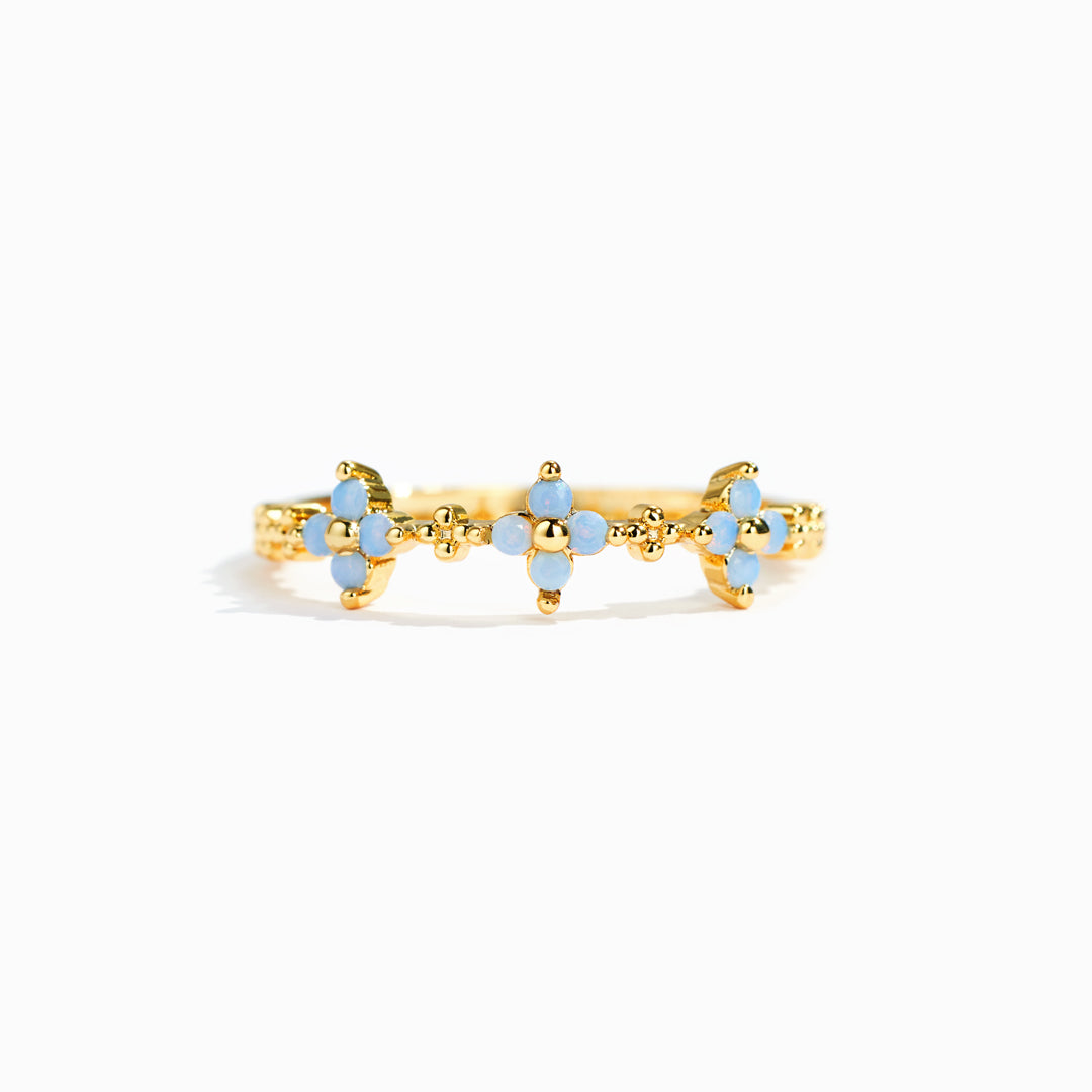 God Has A Beautiful Plan For You Triple Flower Ring