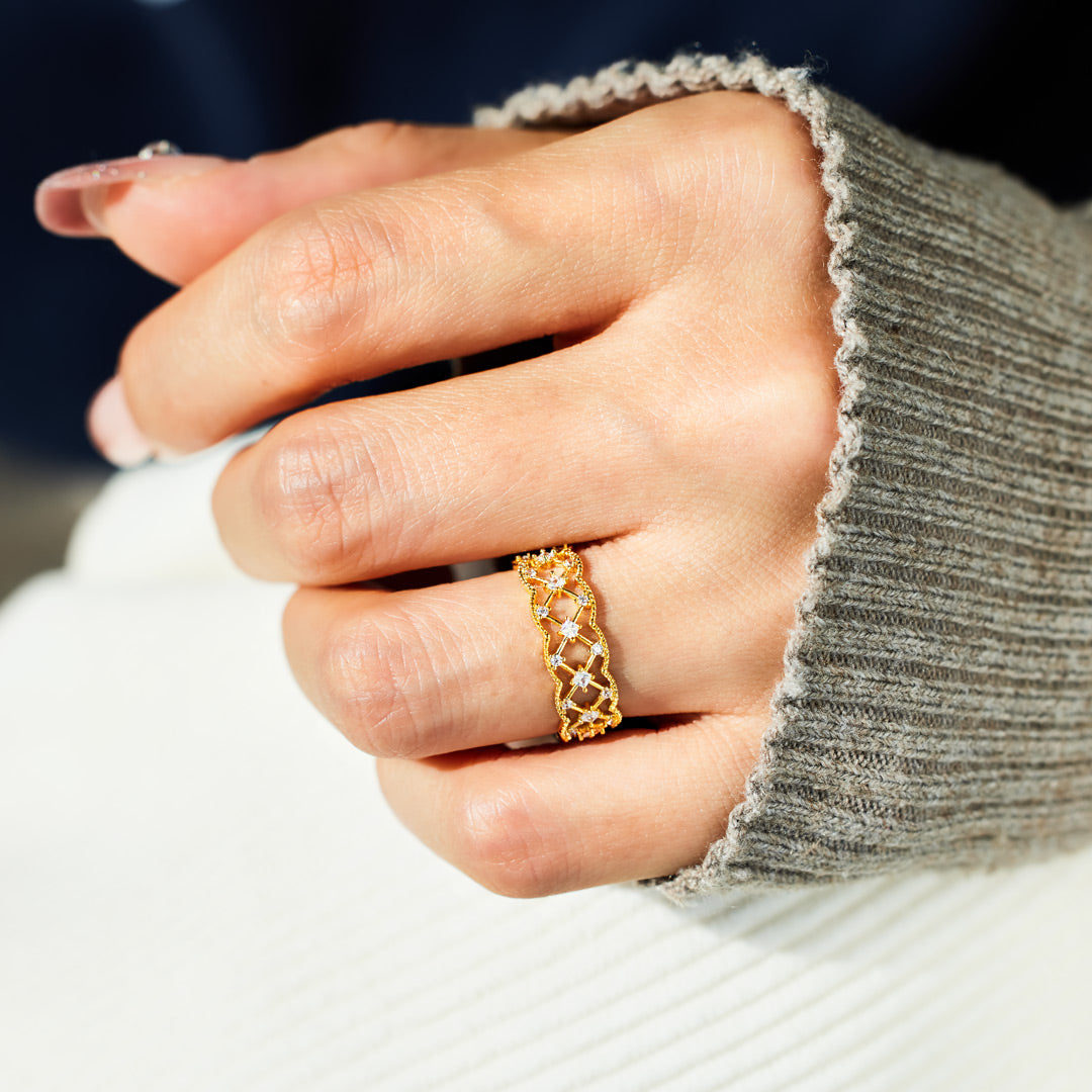 Our Bond Is My Safety Net Weave Rings
