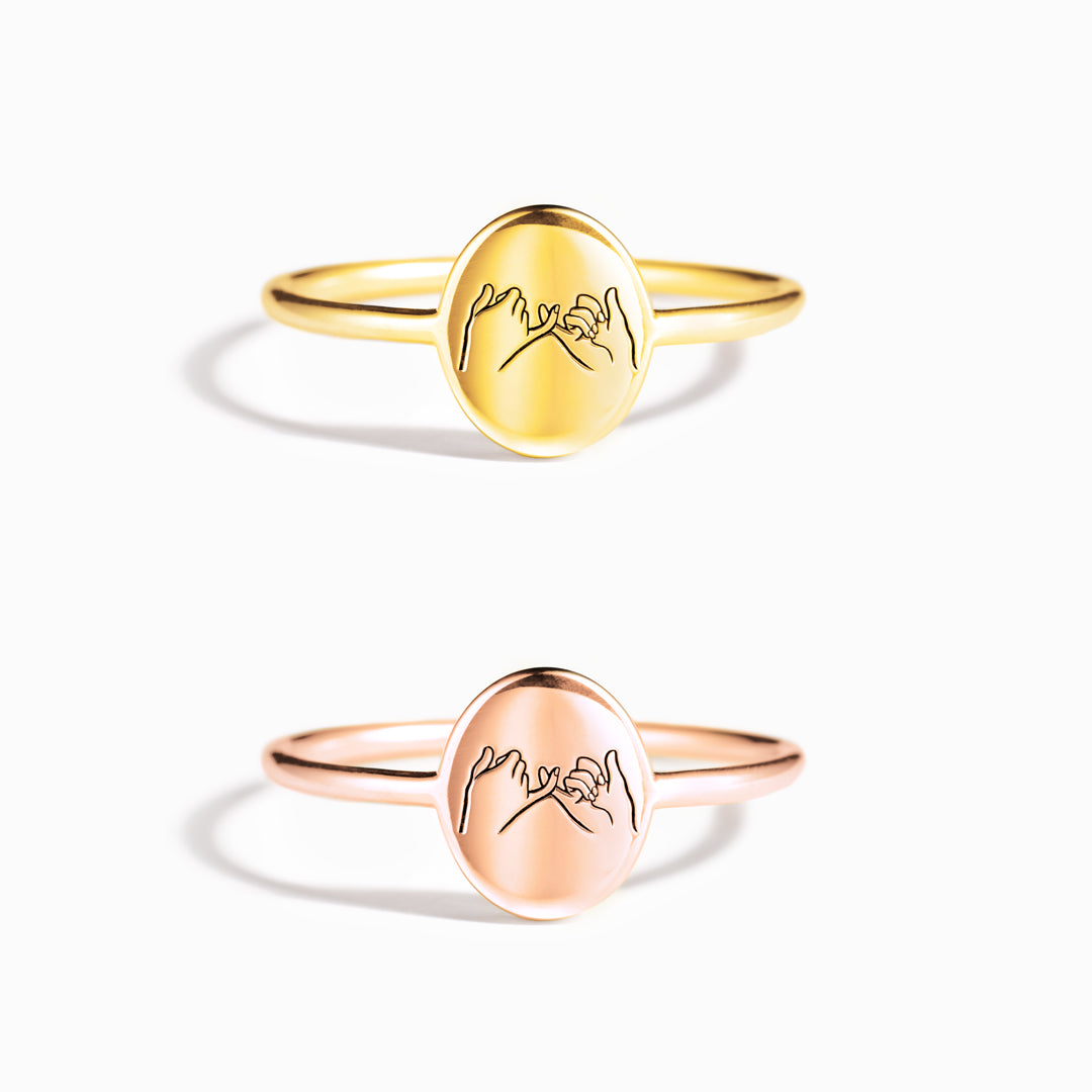 You're Not Alone Pinky Promise Ring