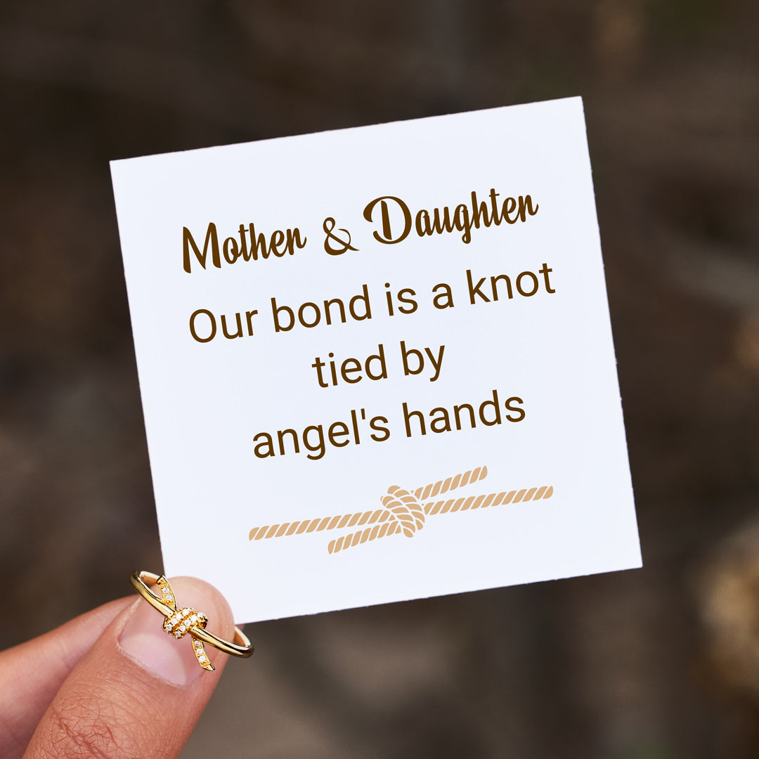 Tied By Angel's Hands Twist Knot Ring