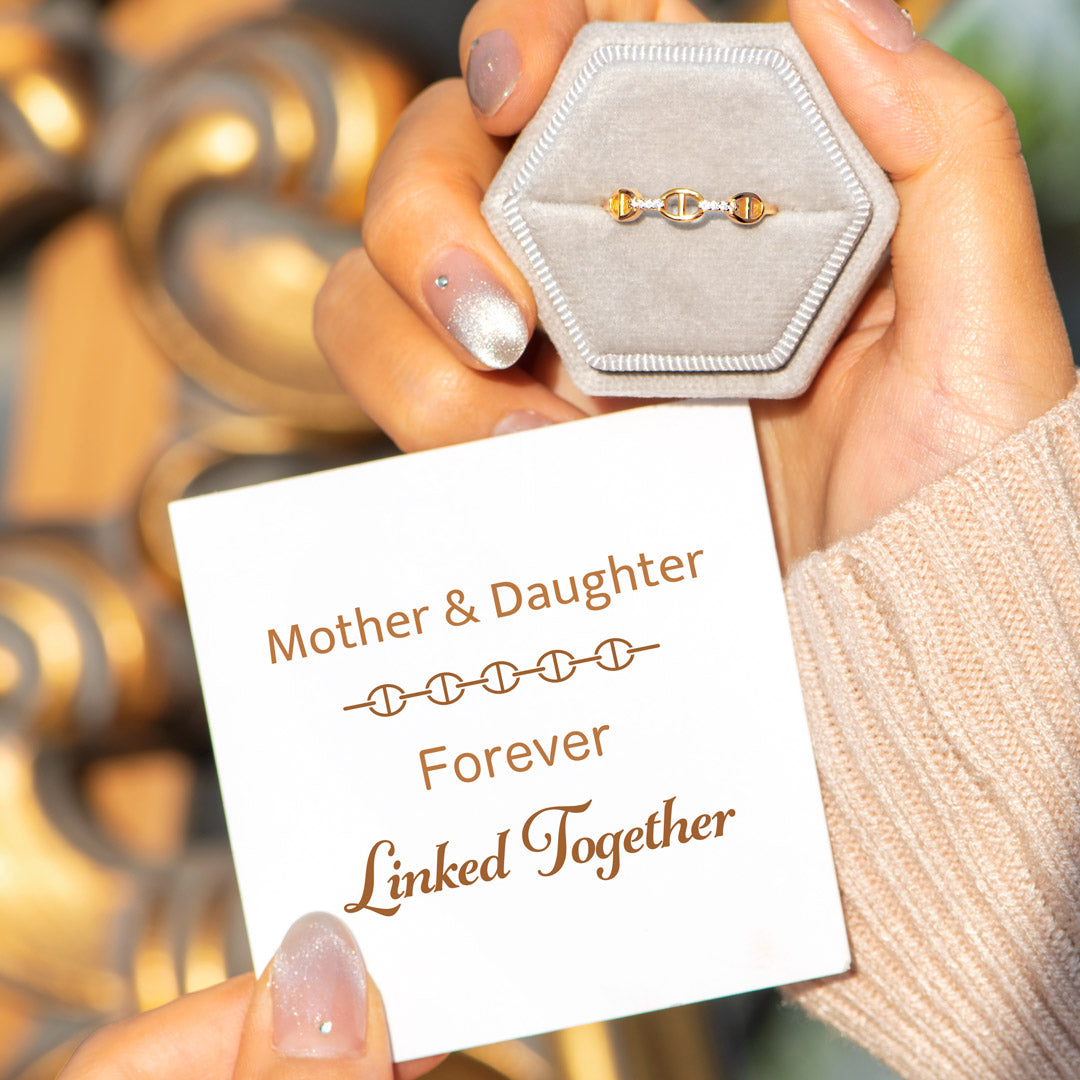 Forever Linked Together Chain Link Ring