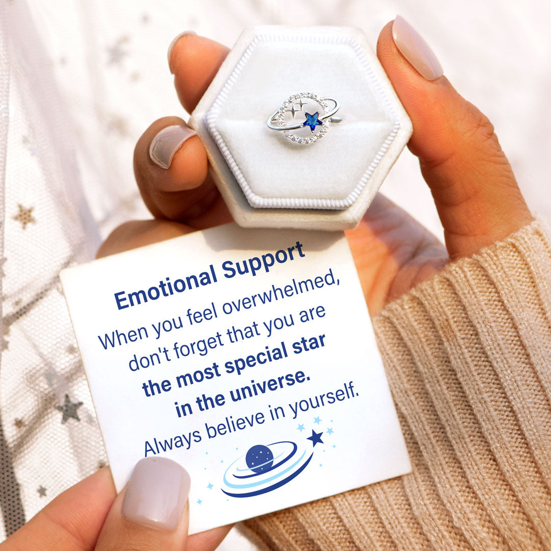 Emotional Support Special Star Planet & Stars Ring
