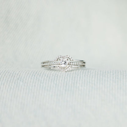 Beat As One Matching Layered Heart Ring