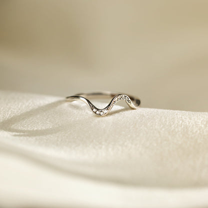 You've Survived Too Many Storms Minimalist Wave Ring