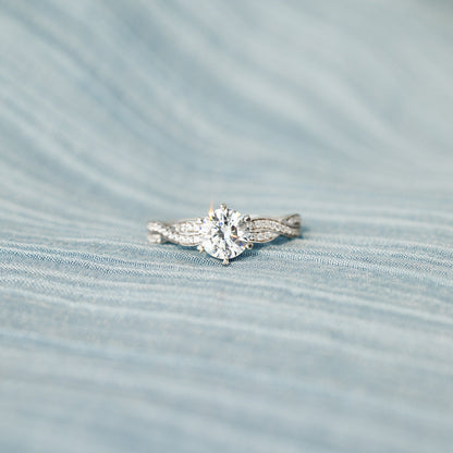 From Mom To Daughter My Promise Twisted Pavé Ring